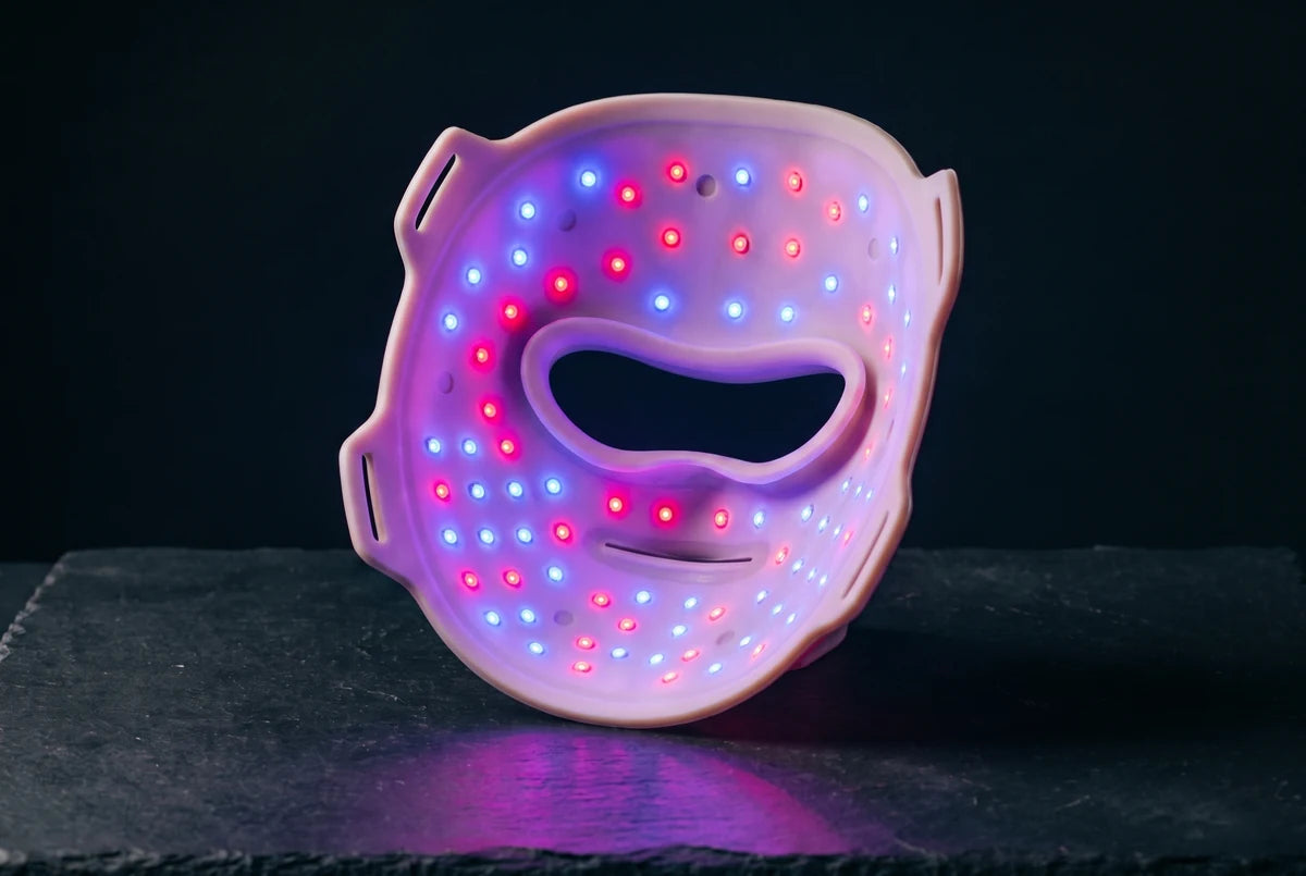 The Sorisse Mask glowing purple