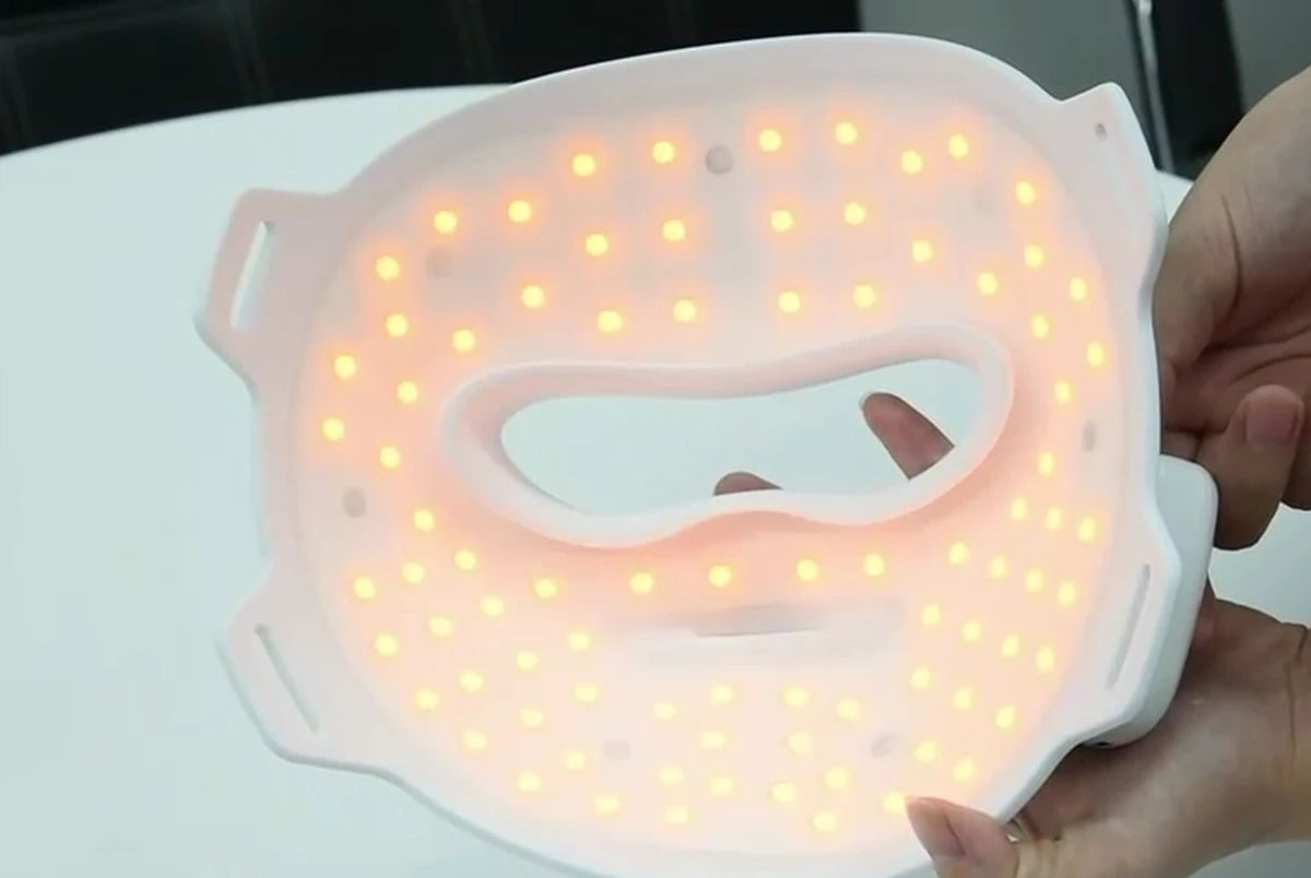 The mask worn with yellow light.